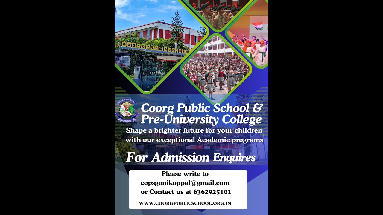 Experience Coorg Public School: Excellence in Every Moment