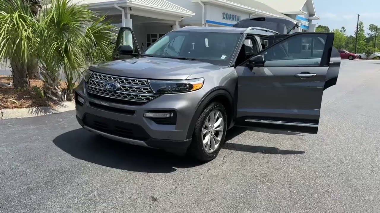 N3031 2021 Ford Explorer Limited in Carbonized Gray Metallic
