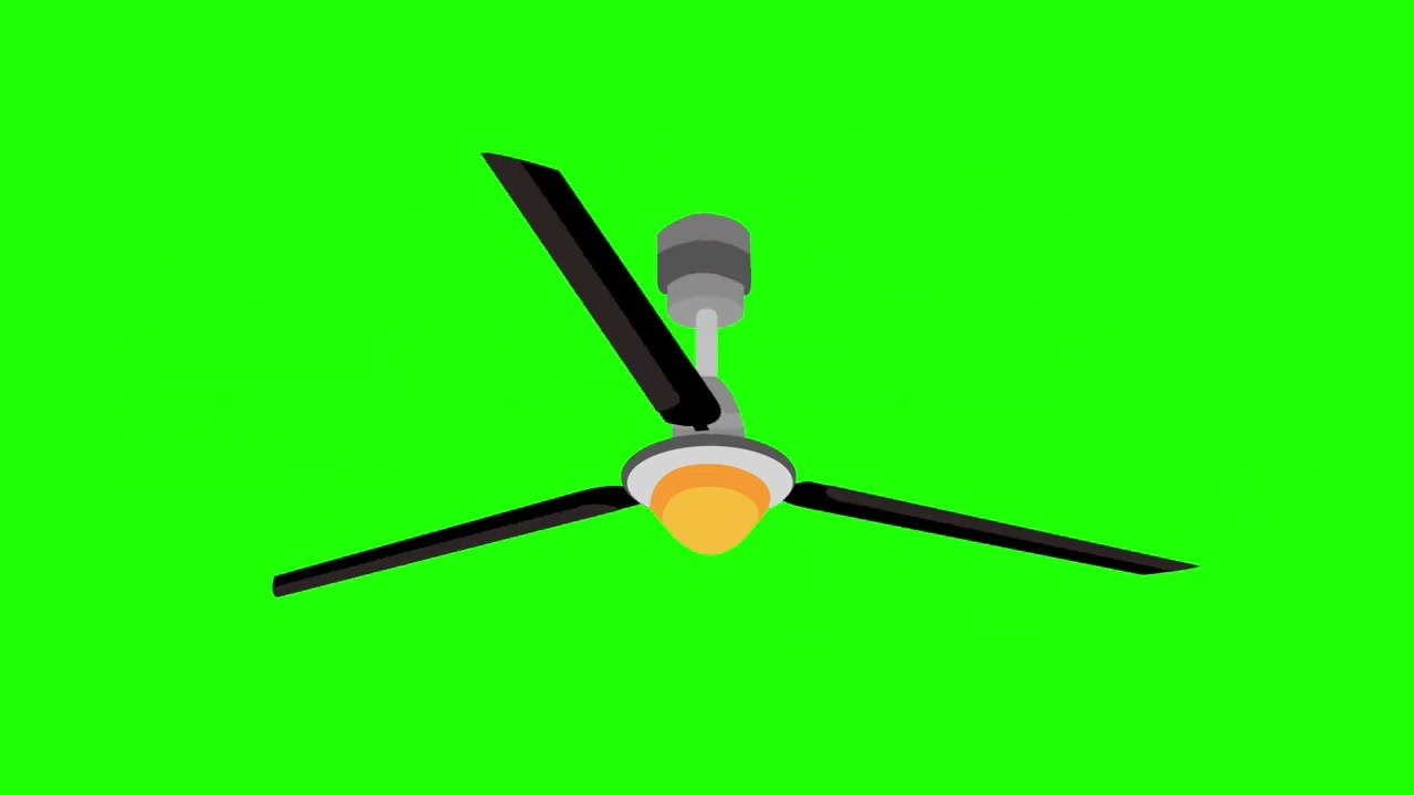ceiling fan green screen animation video, green screen ceiling fan