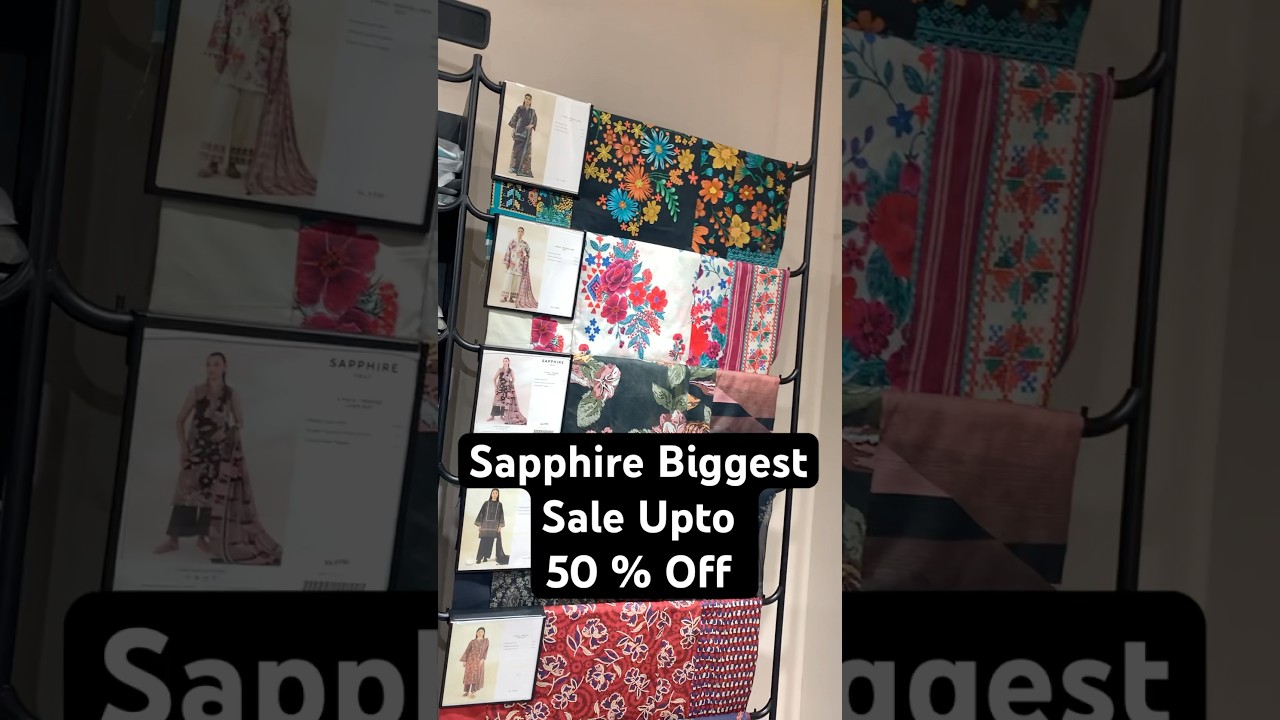 Sapphire Sale Alert 🥳🥳 #sapphire #aizakhan #pakistanibrands #sapphiresale #sale2025 #salealert