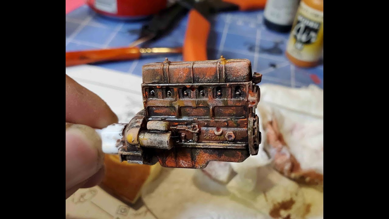 Scale Model Engine Weathering