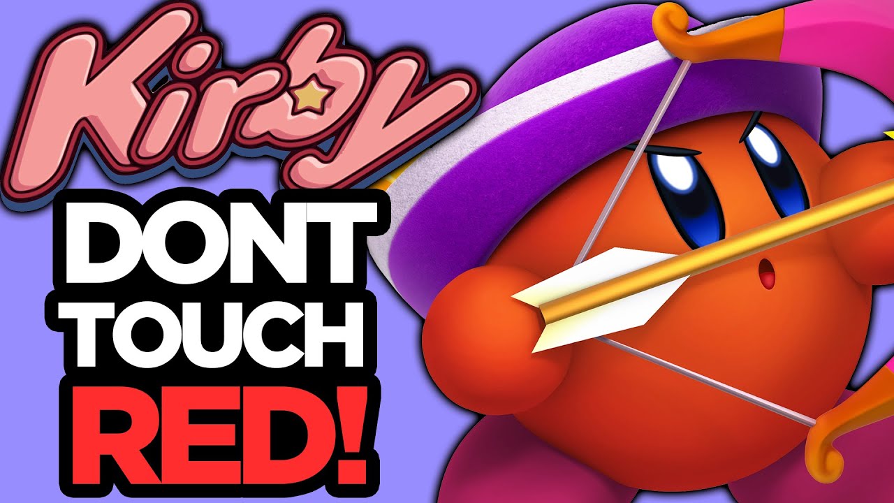 EVERY KIRBY GAME Don't Touch the Color Red Challenge!