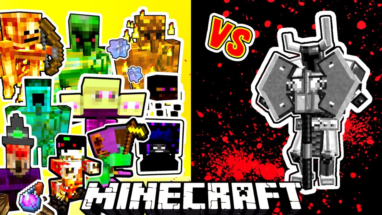 Ferrous Wroughtnaut Vs. Mutated mobs in Minecraft