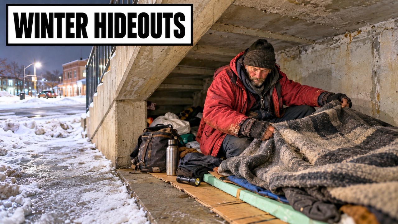 15 Secret Places HOMELESS People Sleep to Survive &minus;30&deg; Nights