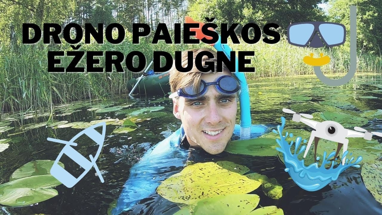 KAIP RASTI EŽERE NUSKENDUSĮ DRONĄ?!