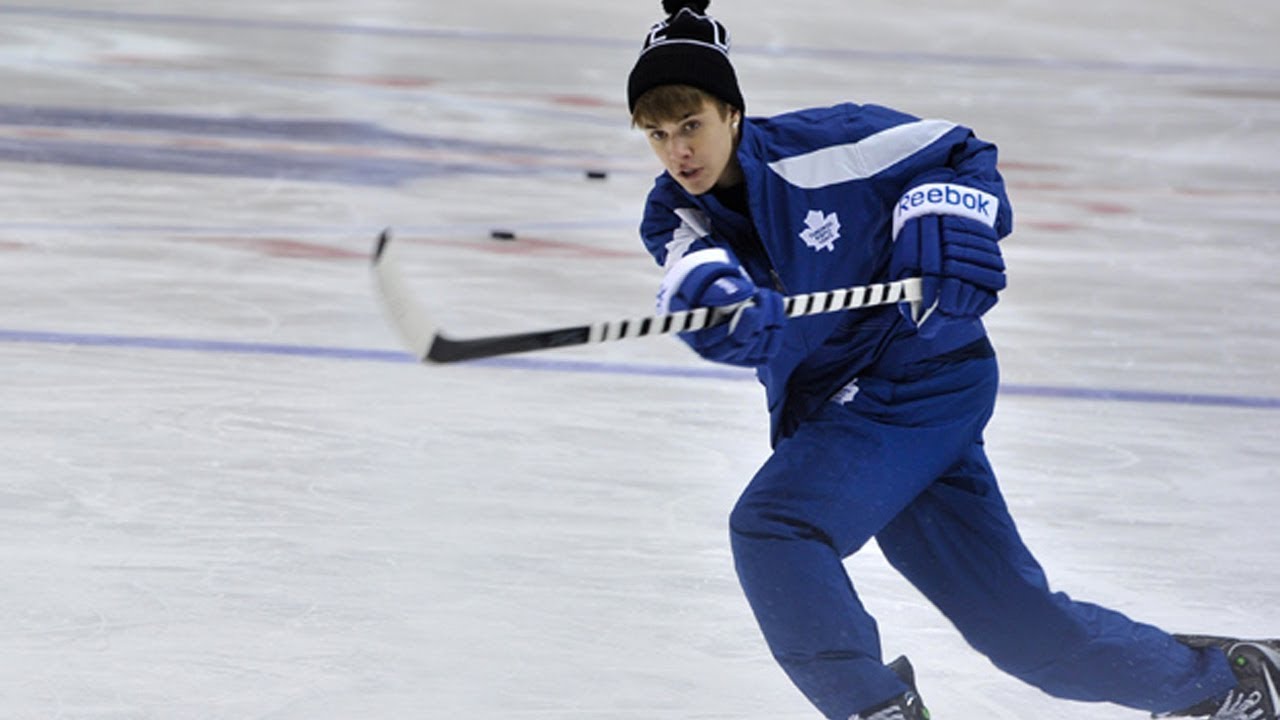 Celebrities Playing Hockey