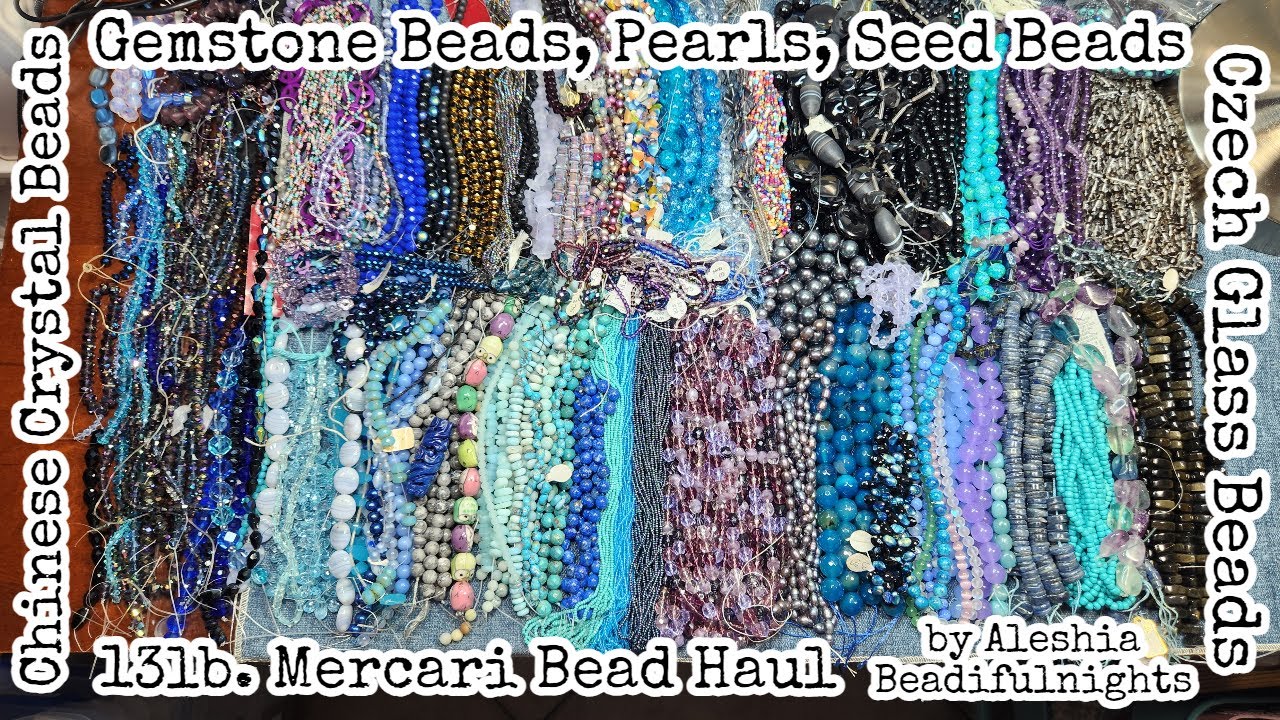 13lb. Mercari Bead Haul | Did I Find Bead Treasures?! #beadhaul