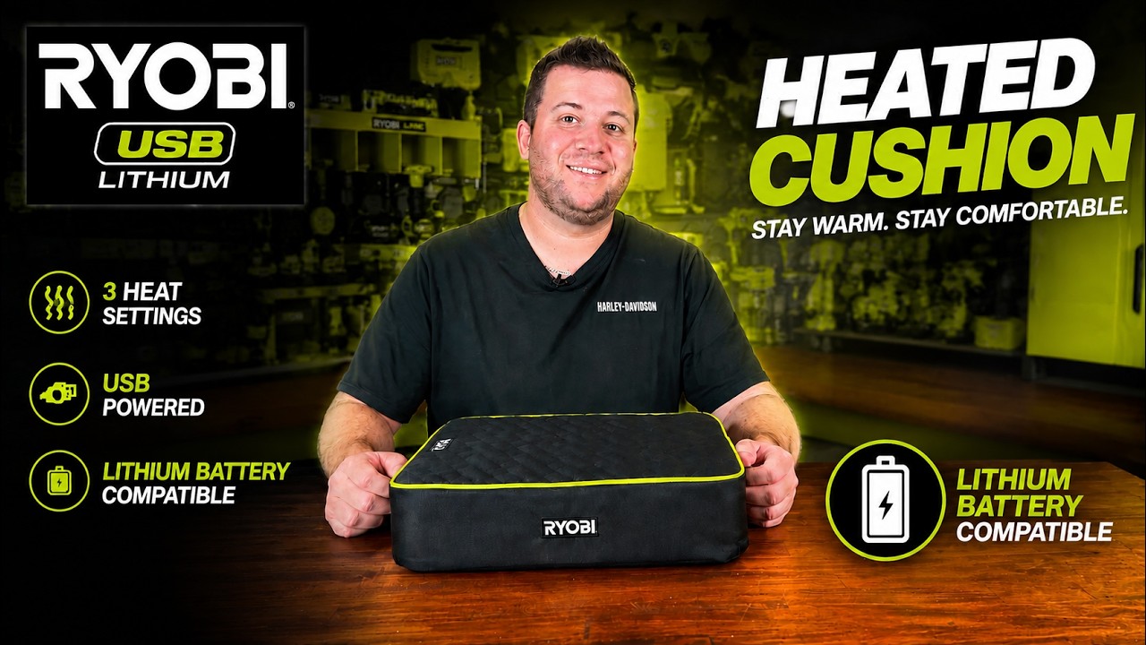 Ryobi 4v USB литиевая подогреваемая подушка