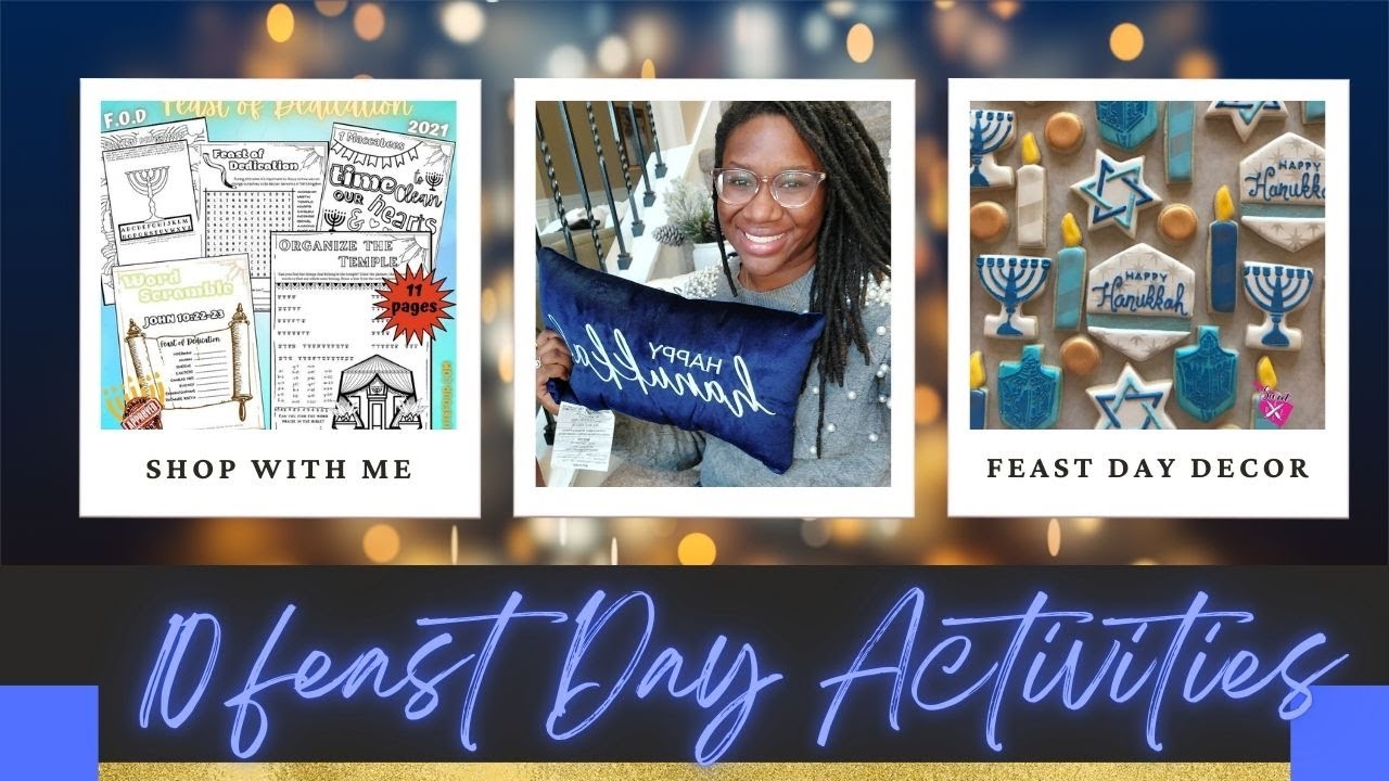 Vlognukkah  ❄️⛄| 10 Activities to Celebrate the Feast of Dedication for Kids | Hanukkah | Hebrew