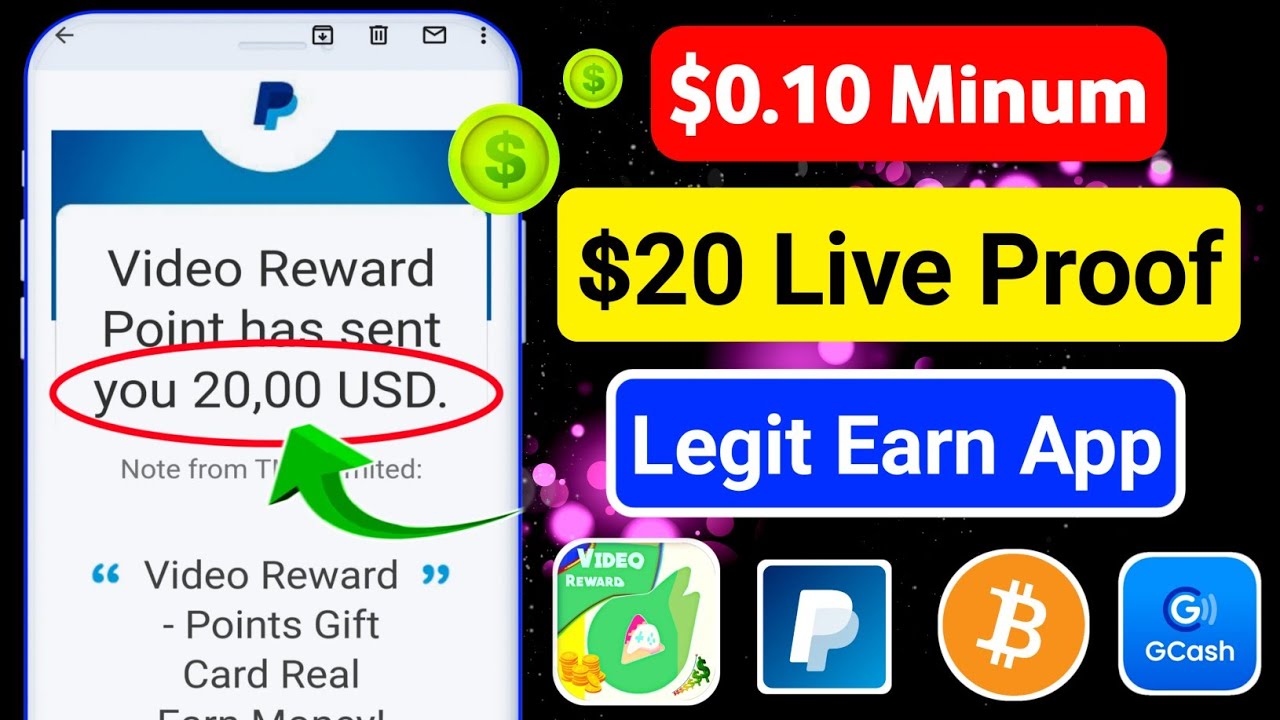 $20 INSTANT LIVE PAYMENT PROOF|VIDEO REWARD NEW APP|HOW TO EARN MONEY