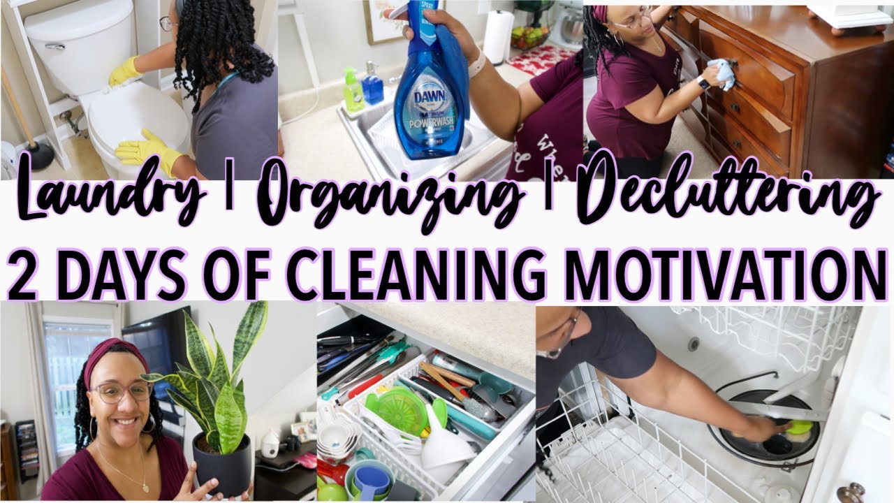 ALL DAY CLEAN WITH ME / 2 DAYS OF CLEANING MOTIVATION / LAUNDRY MOTIVATION 2021 / SPEED CLEANING