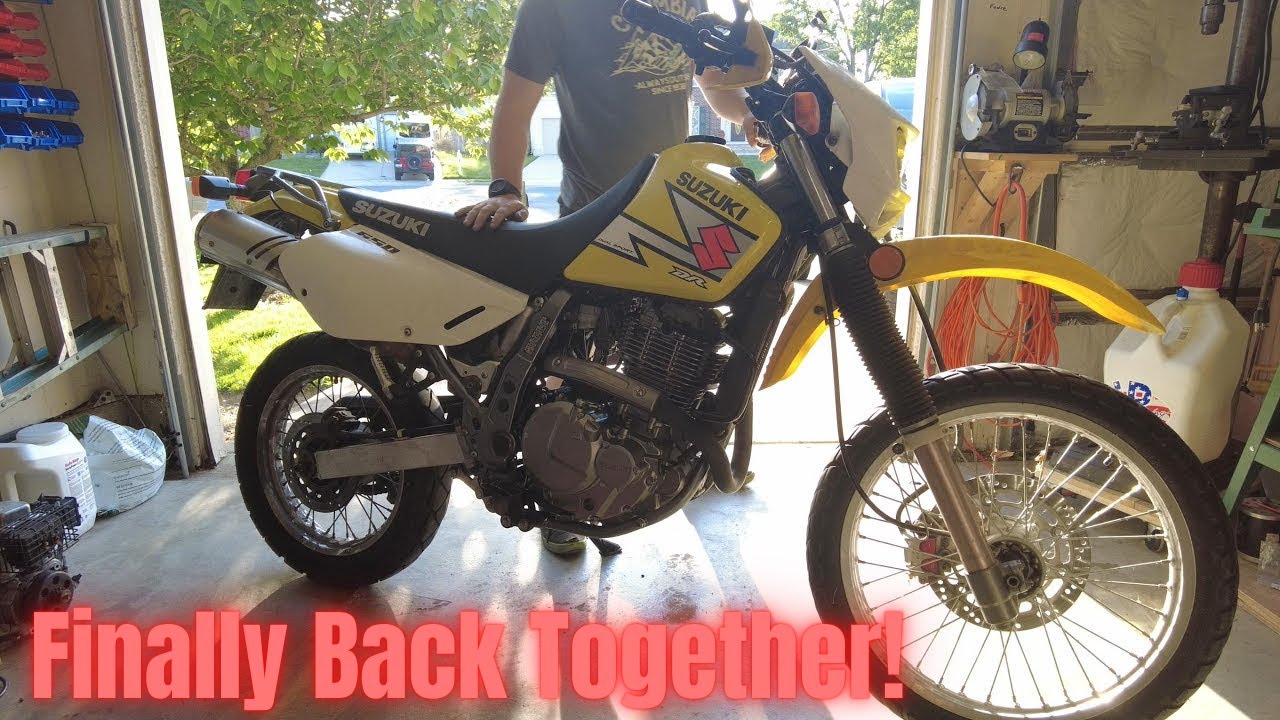 Suzuki DR650 Carb Clean And First Start After Rebuild!