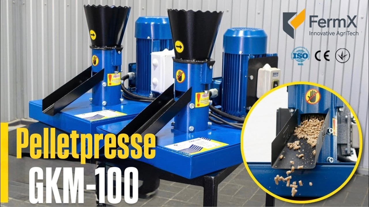 Futtergranulator GKM-100: Kompakte L&ouml;sung f&uuml;r Eigenbedarf & Kleinbetriebe | FermX