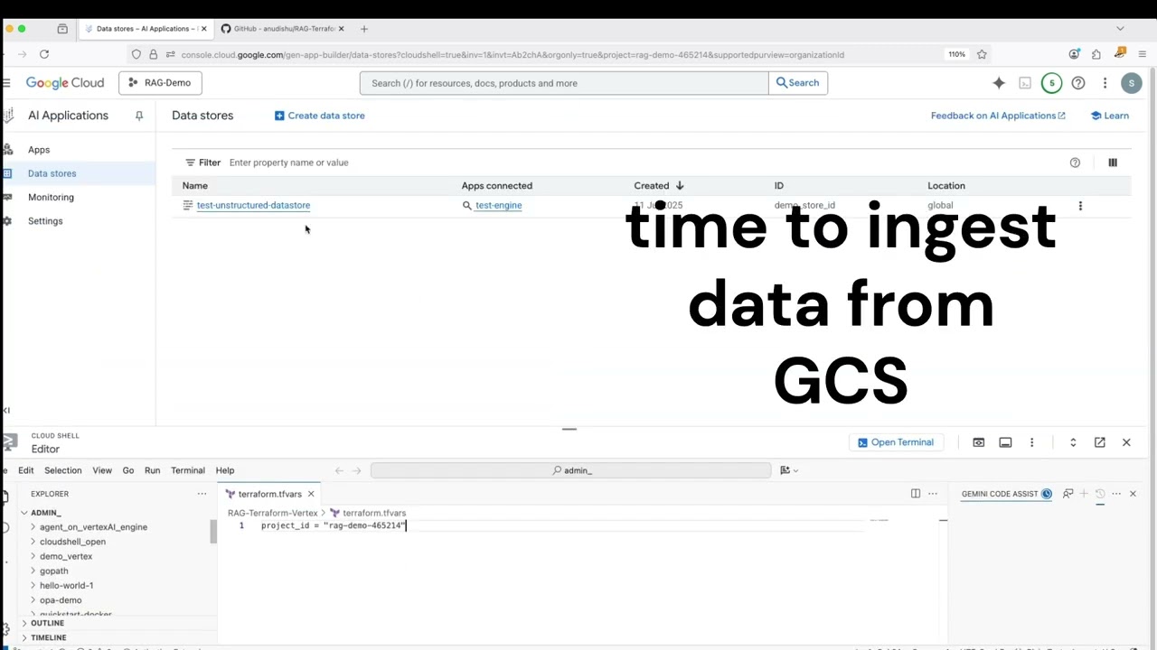 Short demo- Unlocking Data Q&A with RAG, Vertex AI & LLMs