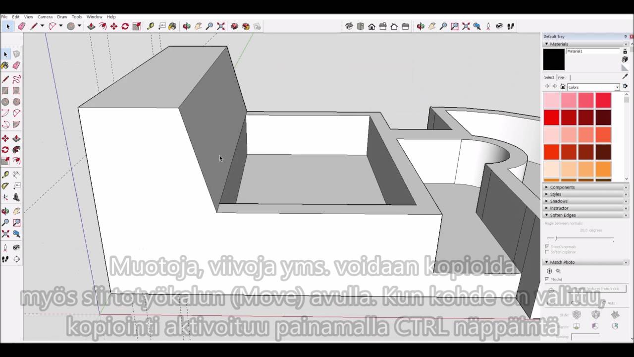 3D mallinnusprosessi: kappaleen suunnittelu ja 3D-tulostus (Rullaverhon p&auml;&auml;typidike)