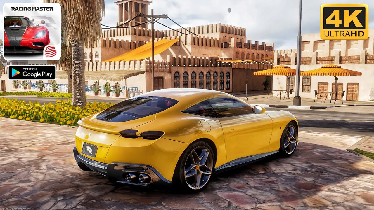 Racing Master Gameplay 4k Max Graphics Ferrari Roma 🔥