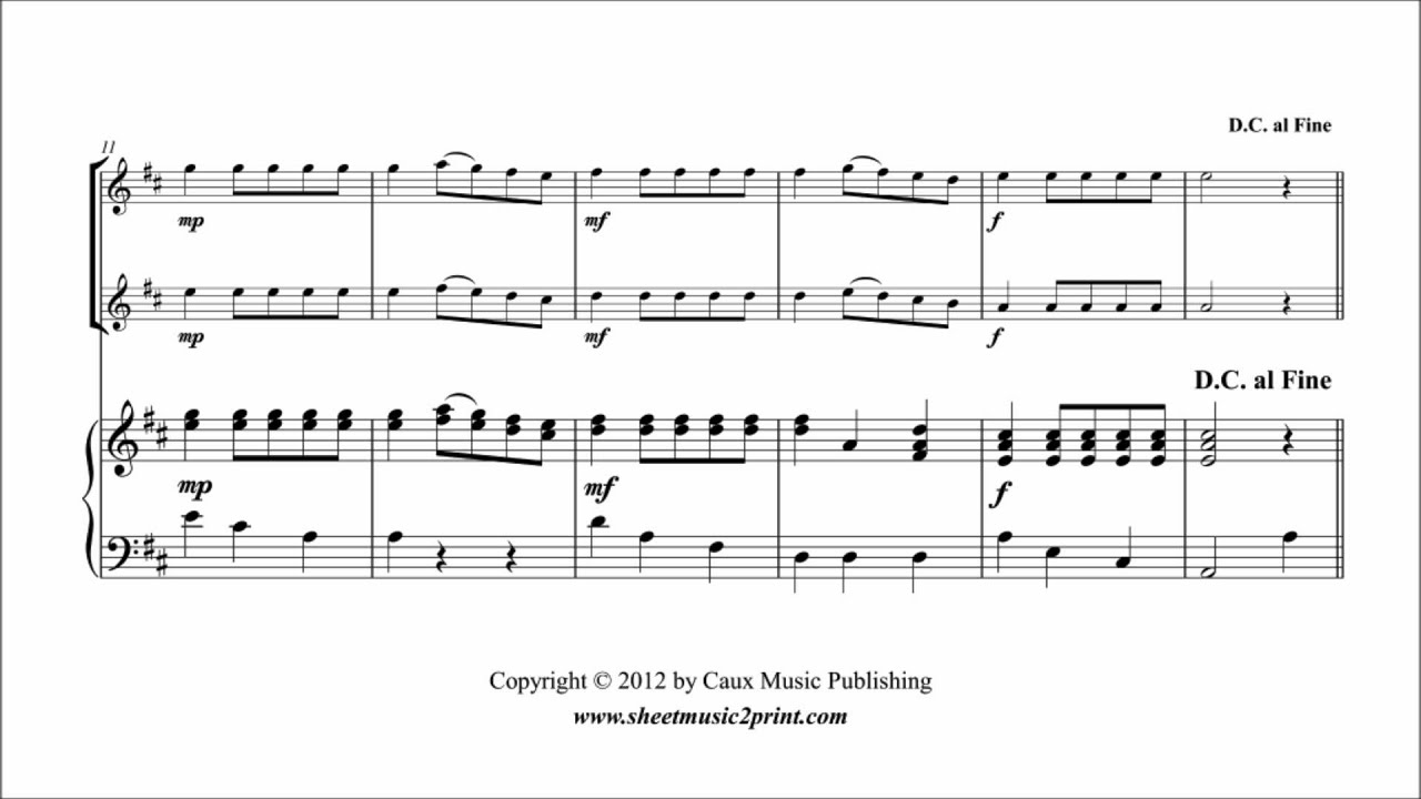 Duncombe : Trumpet Tune - Fanfare Minuet - Violin Duet