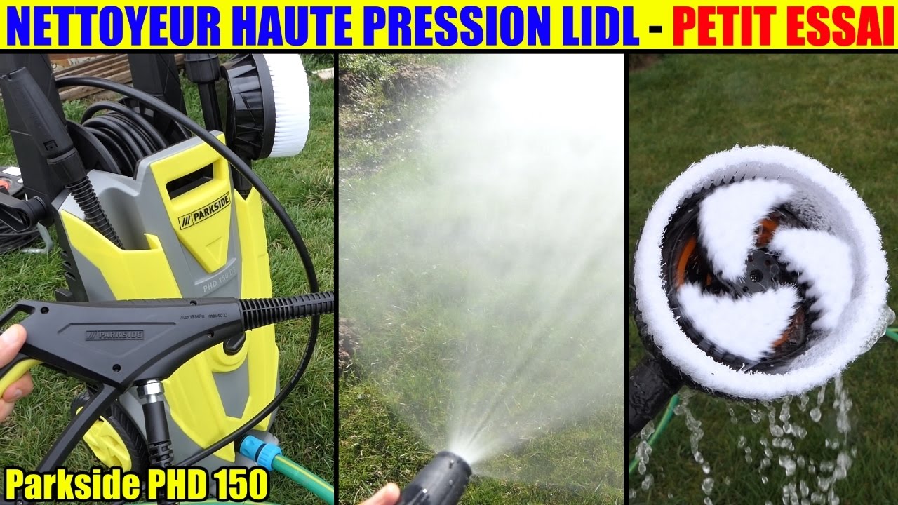 nettoyeur haute pression lidl parkside phd 150 essai pressure washer hochdruckreiniger