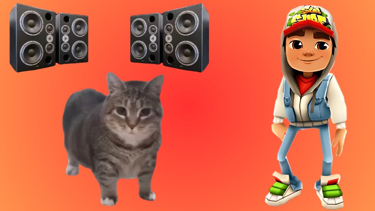 OIIAOIIA Spinning Cat X Subway Surfer Theme