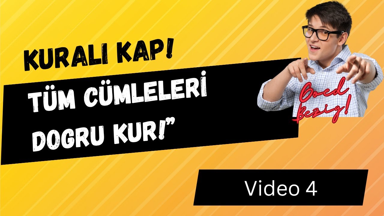 Hollandaca Süper Zarflar – Cümlelerin Her Yerinde! | Video 4 [Goed bezig]