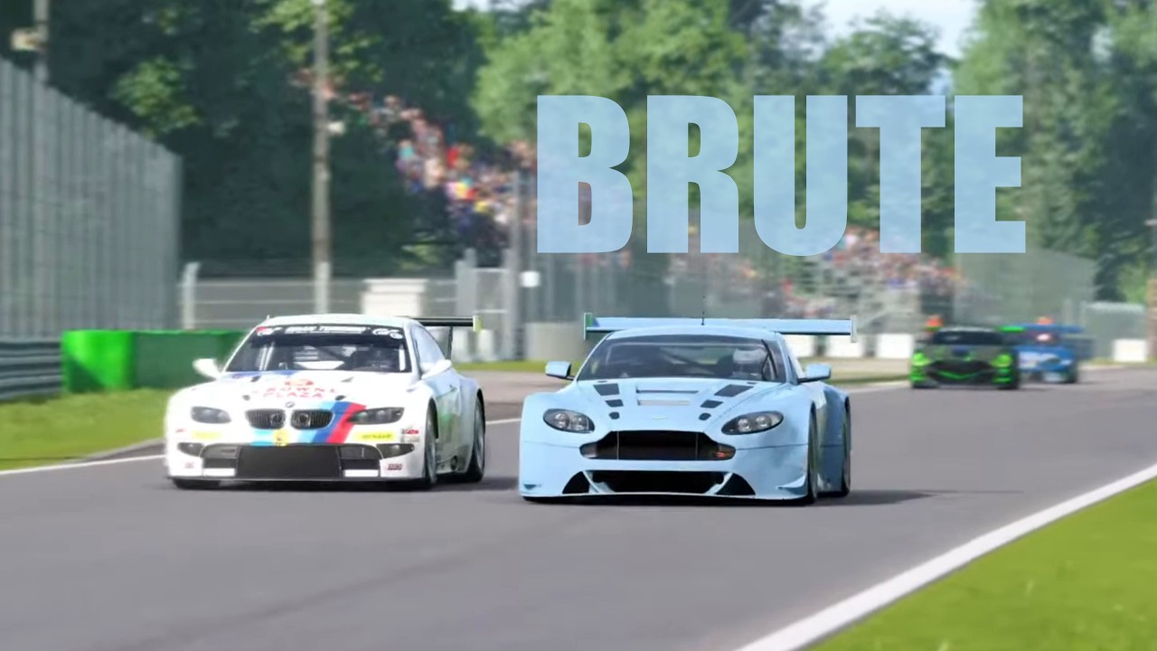 Climbing and falling in M3 GT2 at Monza