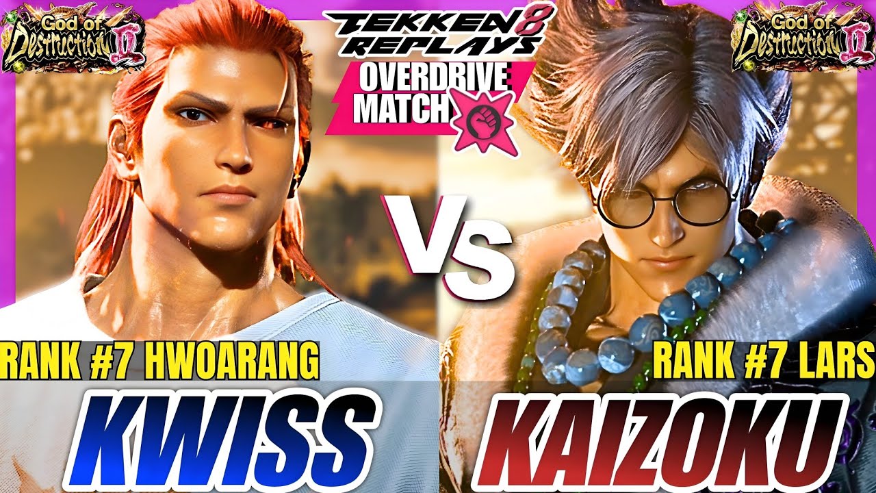 Tekken 8 - K-Wiss (Hwoarang) vs Kaizokulars (Lars) | High Level Ranked Matches
