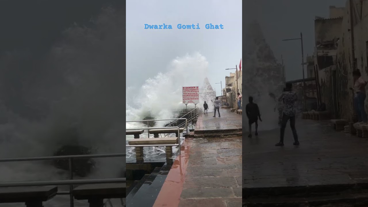 Dwarka Gomti ghat 🌧️🌧️ #dwarika #bhakti @traveltrekk6