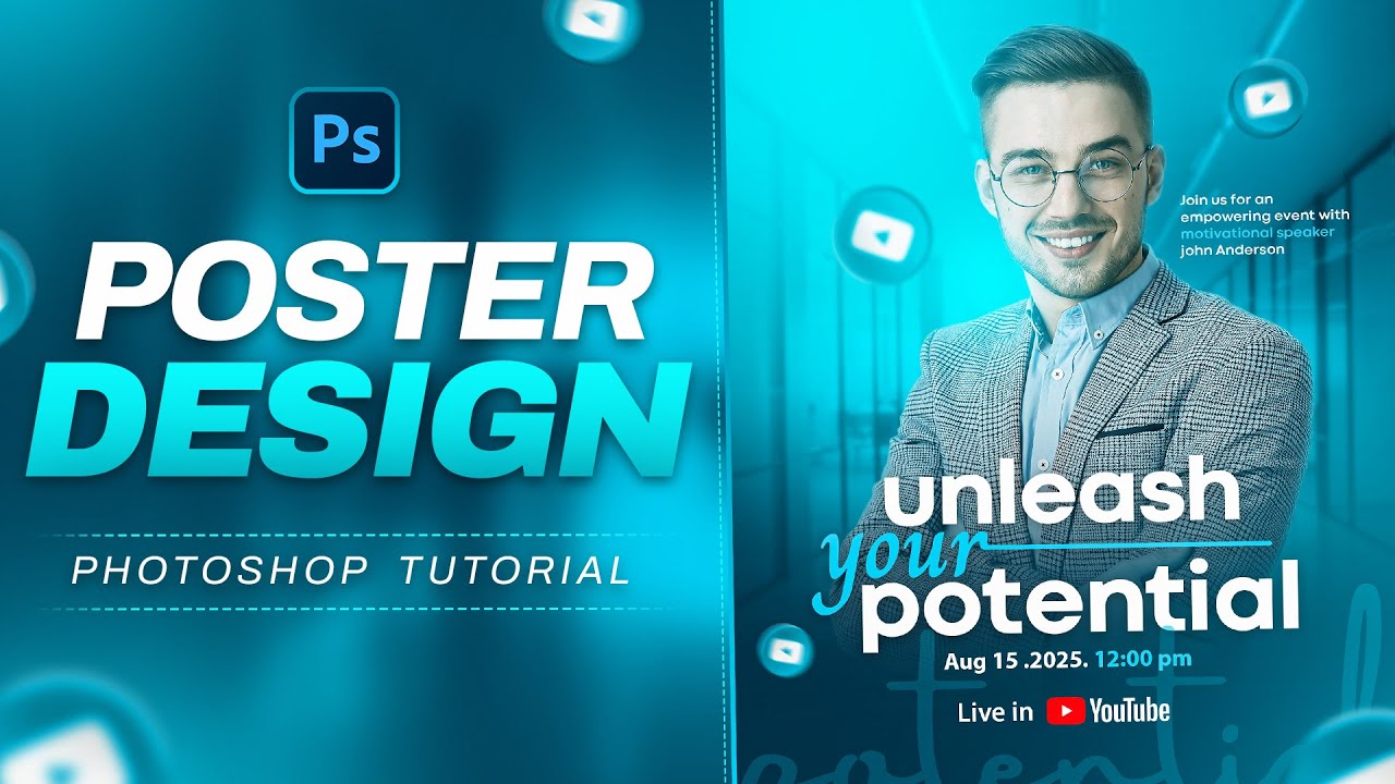 Social media banner design I Photoshop Tutorial