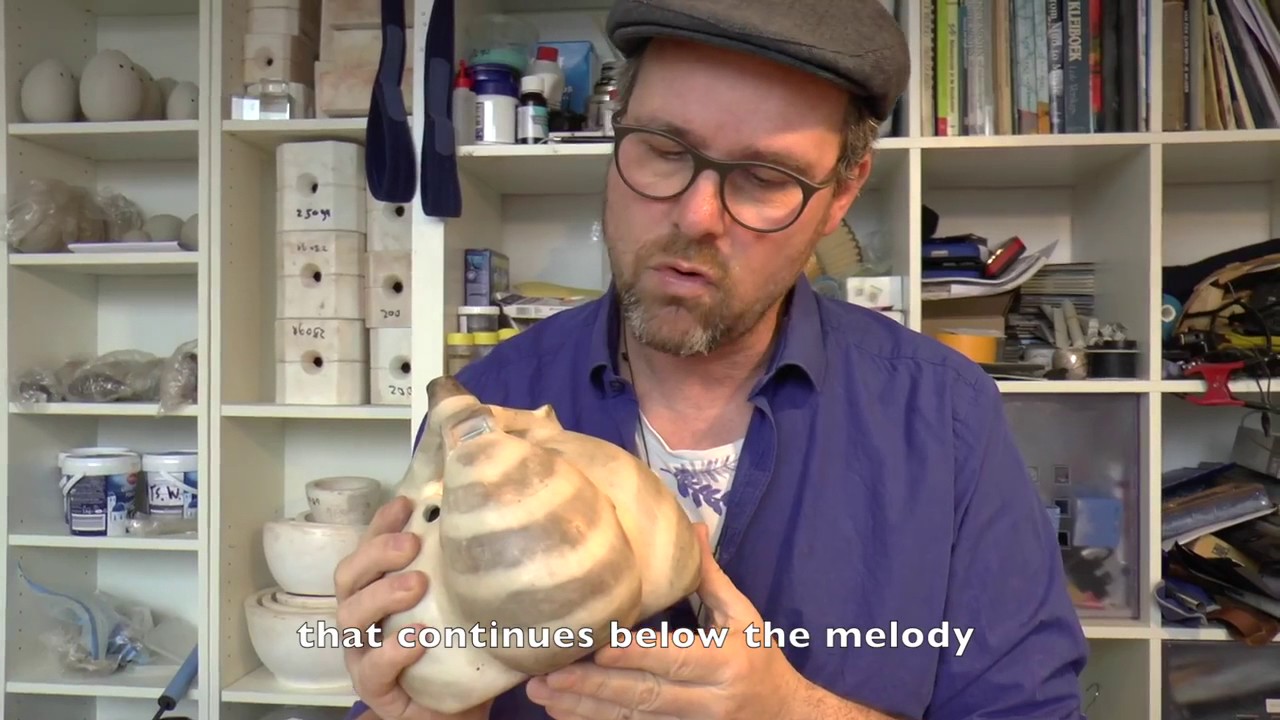 Hans Houkes about his ceramic instruments  - www.stonewhistle.com