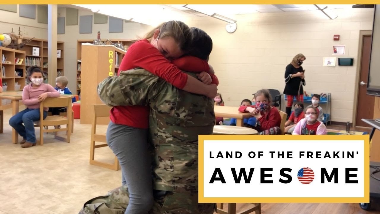 Military Dad Surprises Twin Daughters During School Storytime