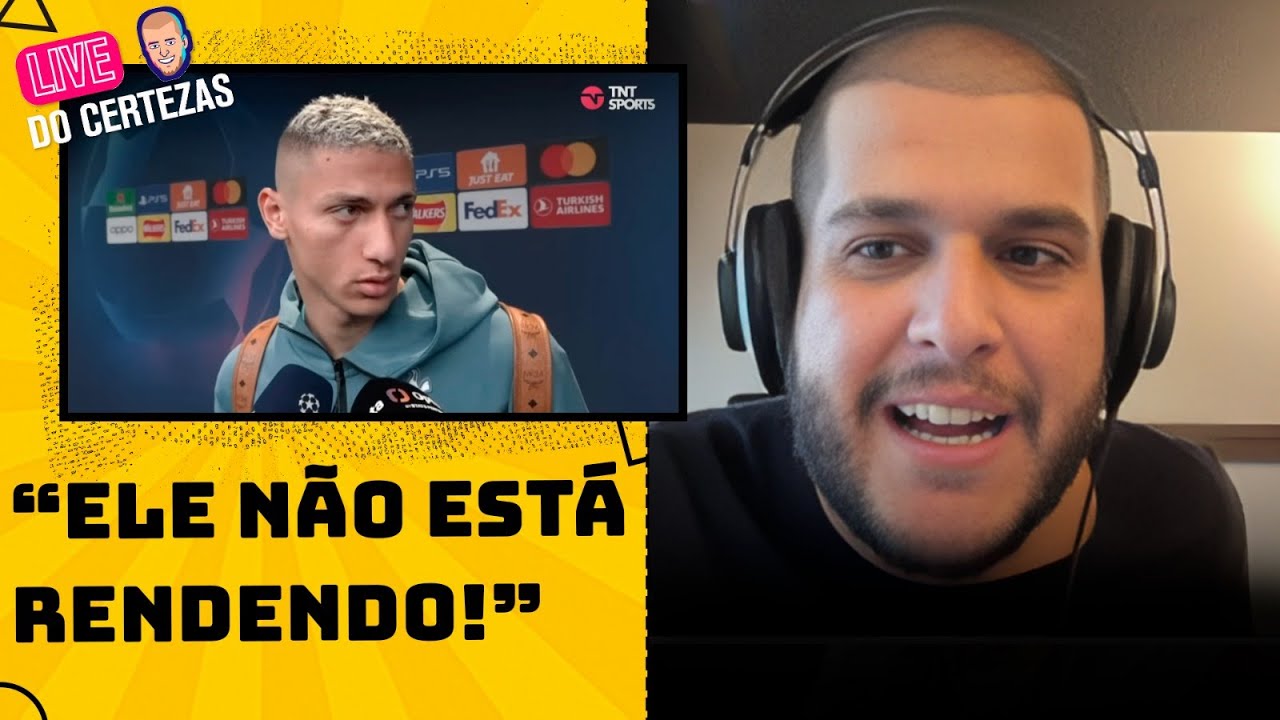 TEM RAZ&Atilde;O PARA RECLAMAR? CERTEZAS REAGE A ENTREVISTA POL&Ecirc;MICA DE RICHARLISON! | CORTES TNT SPORTS