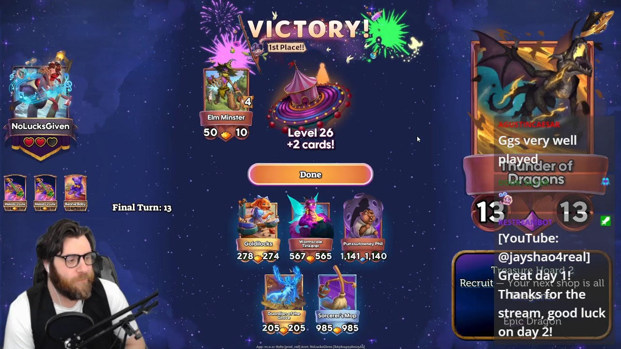 My Full Tournament Day 1 Run! [Once Upon a Galaxy]