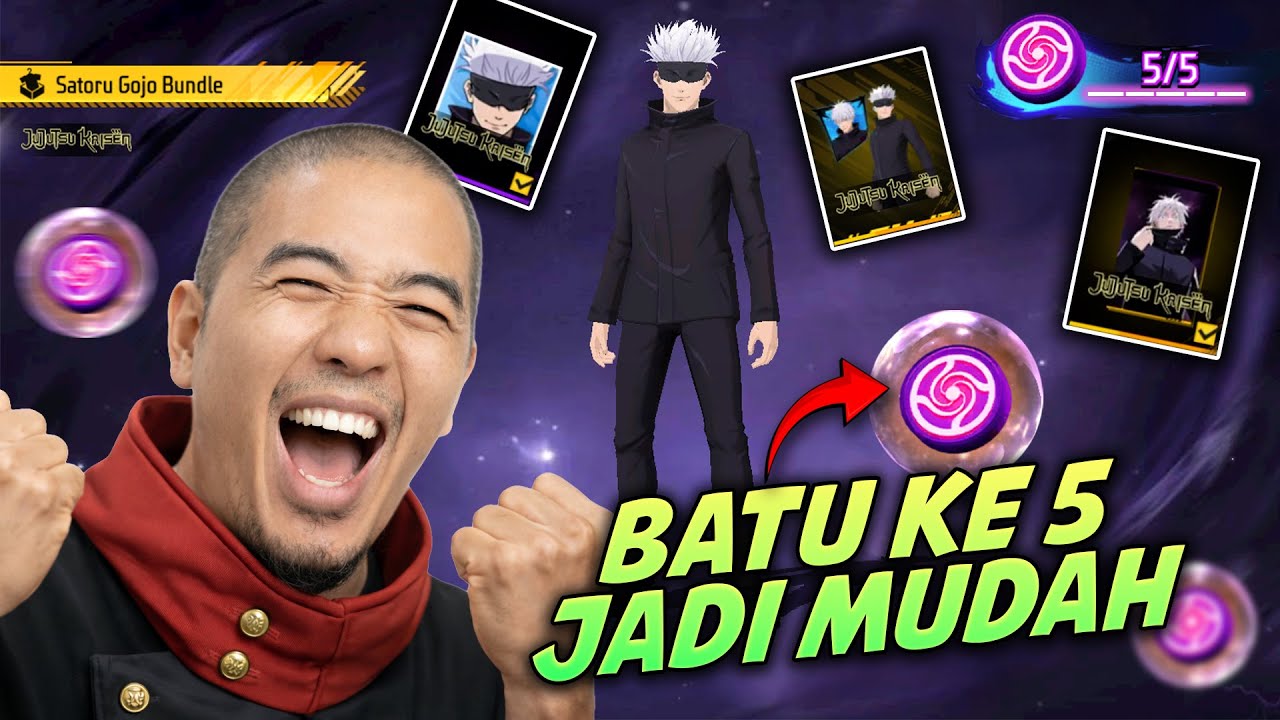 TRIK VIRAL KEMBALI LAGI❗❗❗ TRIK SPIN BUNDLE GOJO SATORU TOKEN TOWER ! CARA DAPAT BATU KE 5!