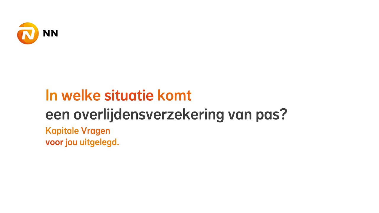 Wanneer komt een overlijdensverzekering goed van pas? | NN Insurance Belgium