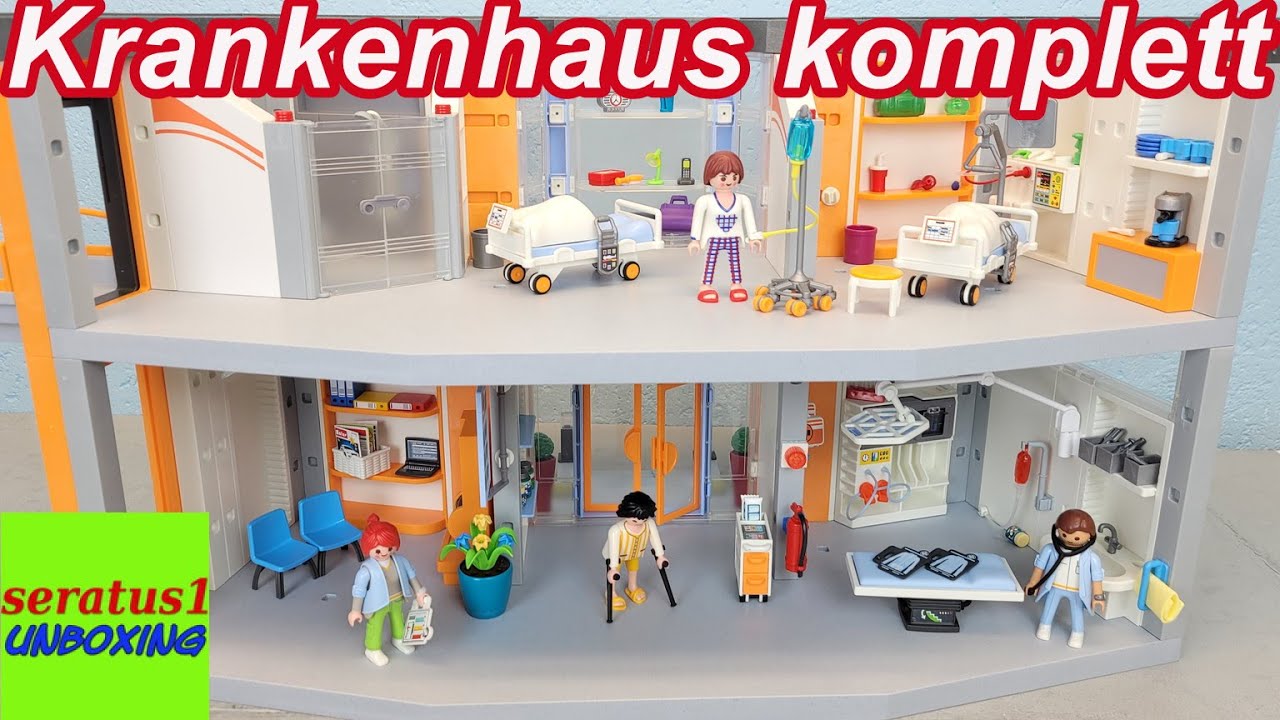 Playmobil Grosses Krankenhaus mit Einrichtung 70190 auspacken seratus1 unboxing