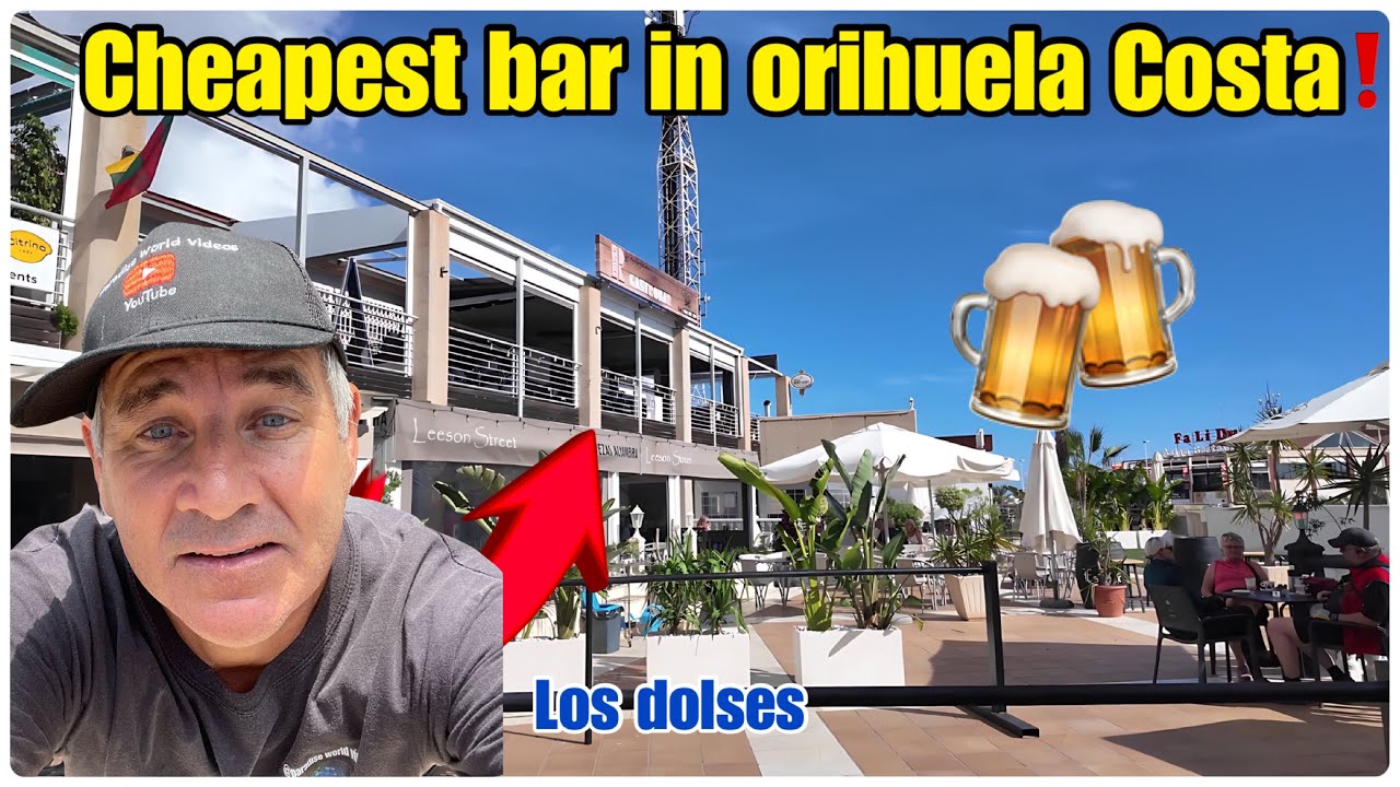 Самый дешевый бар в Ориуэле 🍻тур по Лос-Дольсес и торговому центру Риохи, Коста-Бланка, Испания