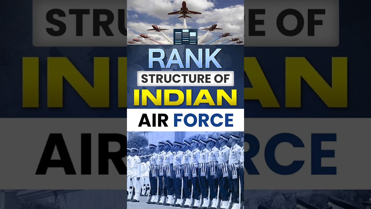 IAF Rank Structure Explained 🔥 Full Hierarchy #lws #iaf #indianairforce #shorts