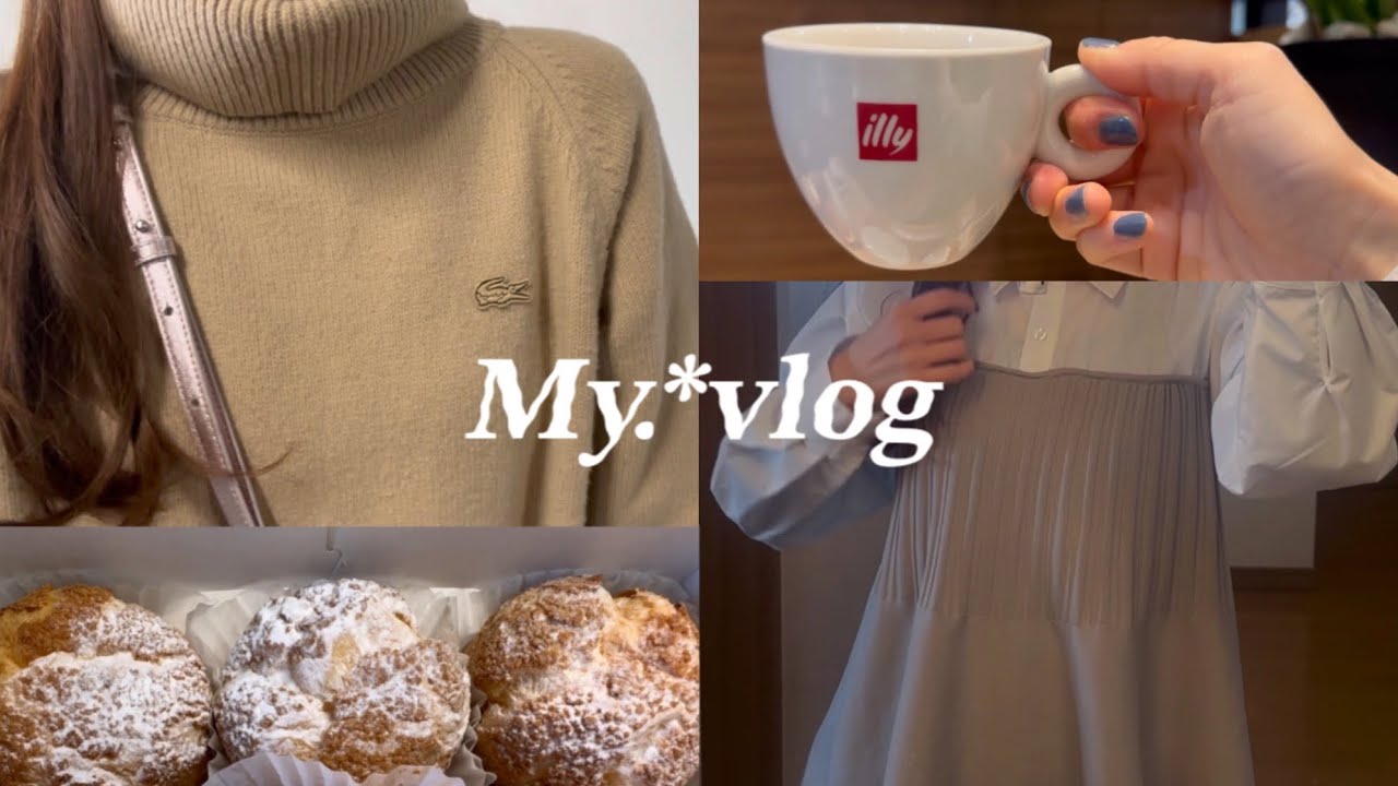 vlog.コストコでたくさんお買い物🛍️甘いもの好き社会人の休日🍦購入品🍓👚水族館🦭カフェ☕️
