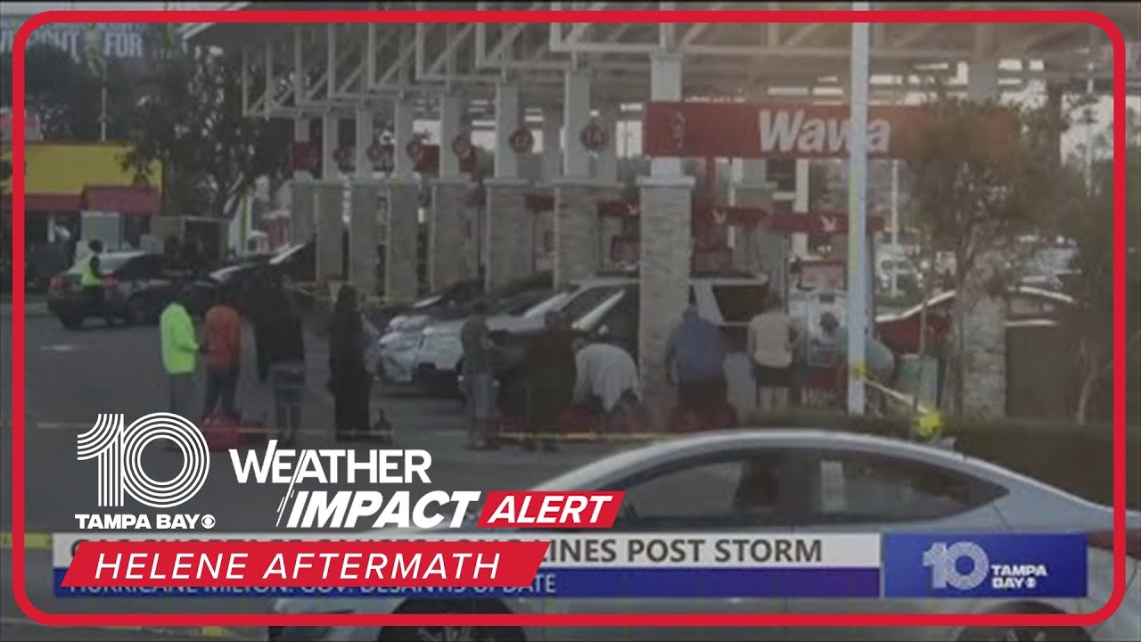 People are waiting hours to get gas in the Tampa area