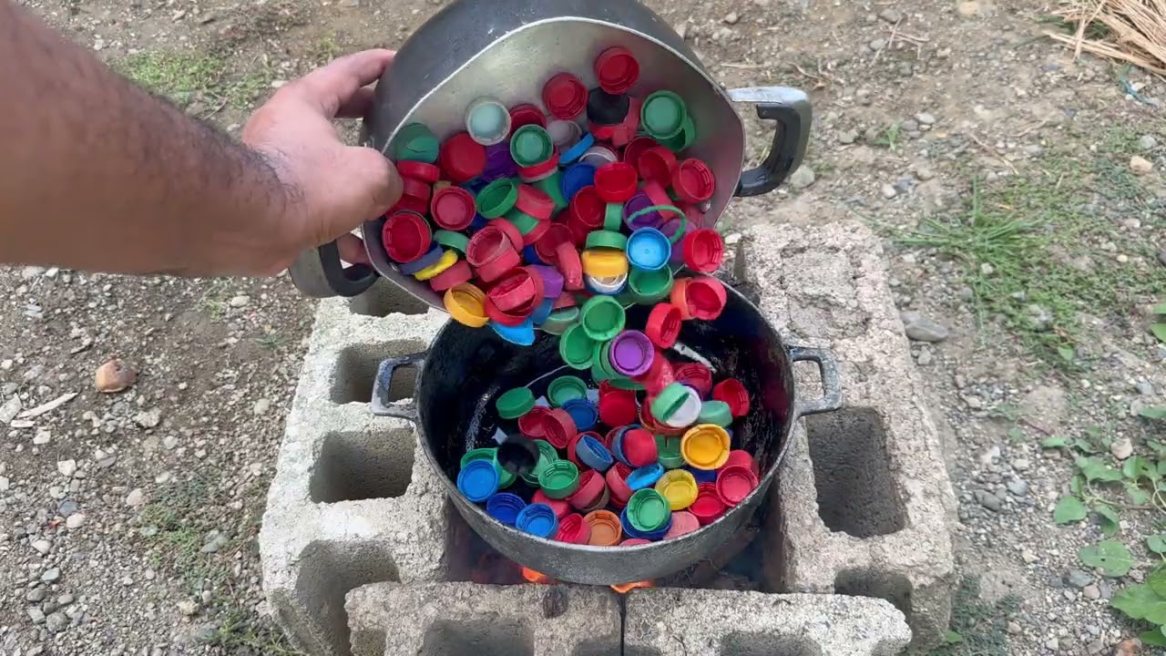 Creative Recycling with Plastic Caps