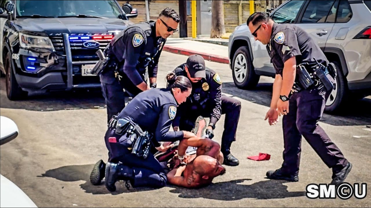 𝗦𝗨𝗦𝗣𝗘𝗖𝗧 𝗧𝗔𝗞𝗘𝗗𝗢𝗪𝗡: Santa Monica Police Arrest Wanted Parolee After Alleged Vandalism at Parking Lot