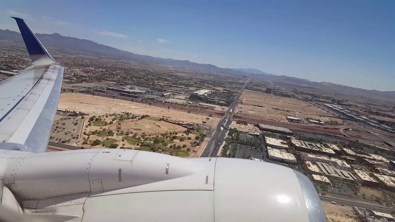 United Airlines 737 800 Takeoff from Las Vegas McCarran Airport