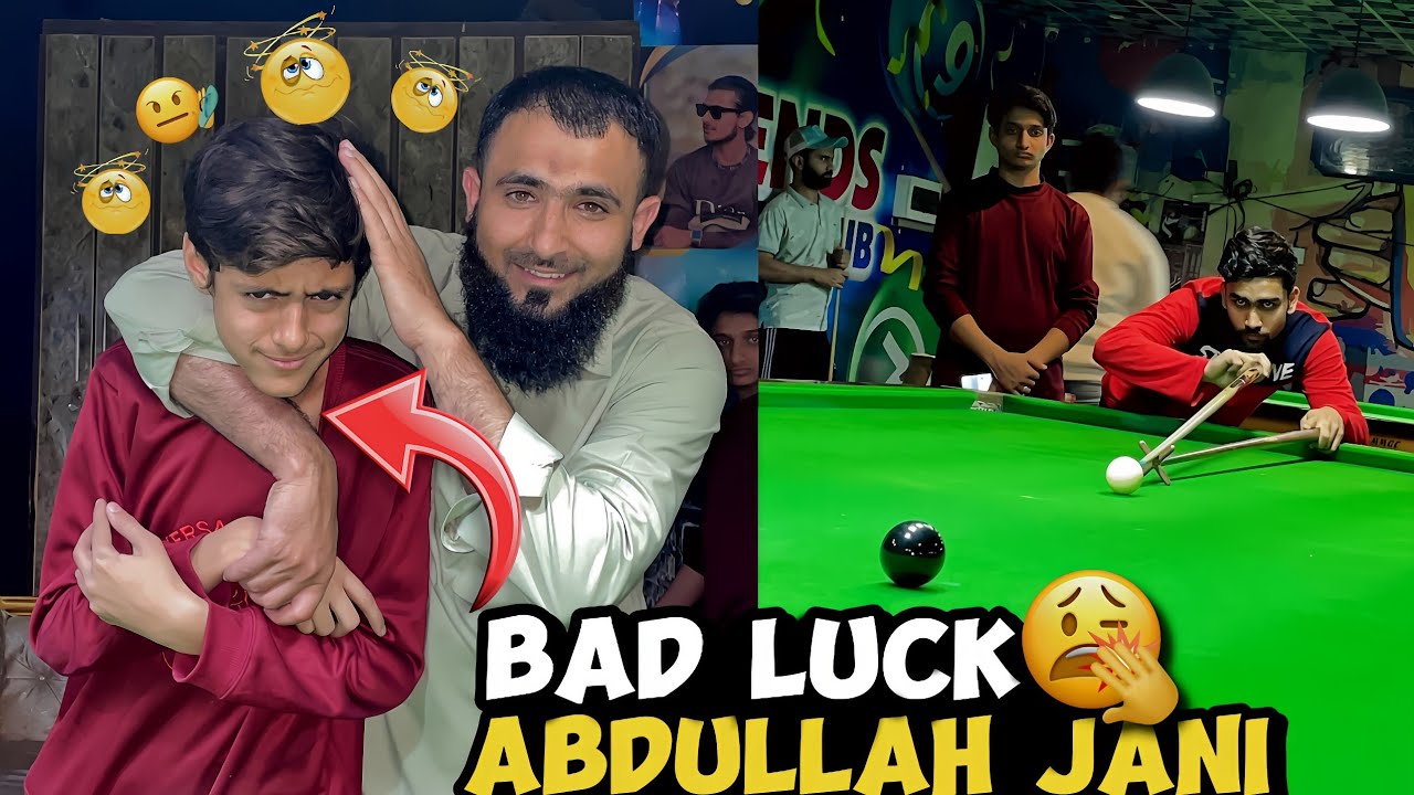Aj abdullah jani ki bad luck rahi hanan come back in snooker 🎱