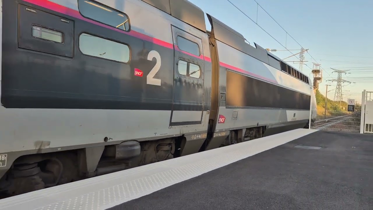 TGV Atlantique 4414 Departing Calais Fréthun Station
