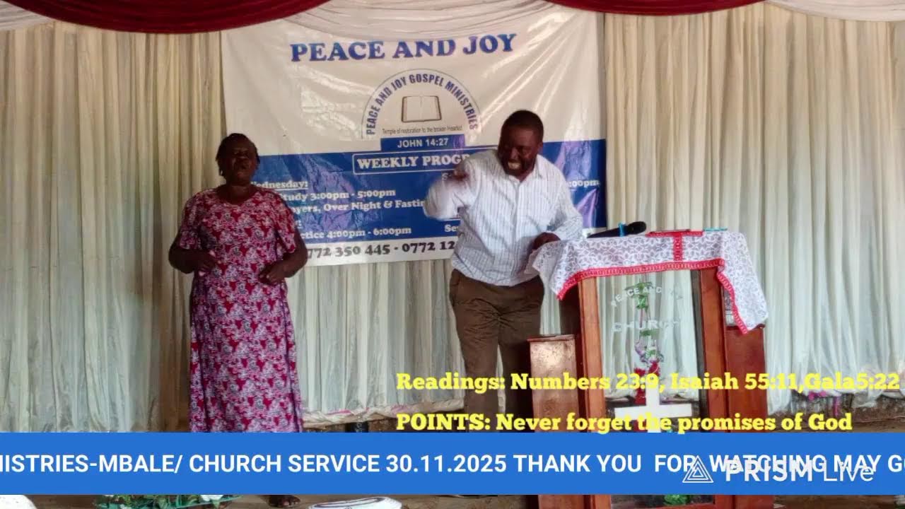 Live streaming of PEACE AND JOY GOSPEL MINISTRIES