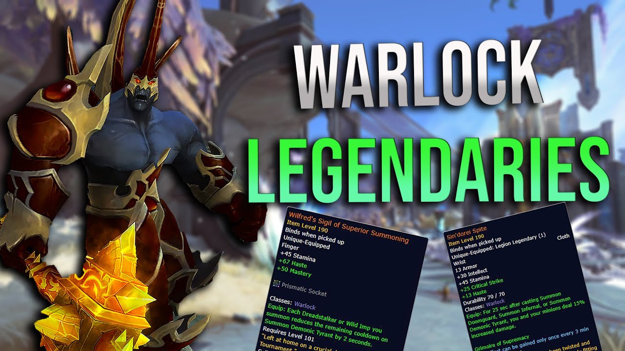 Warlock Legendary Castle Nathria Crafting Talk! Which Ones Are Best and Which Slot To Craft!