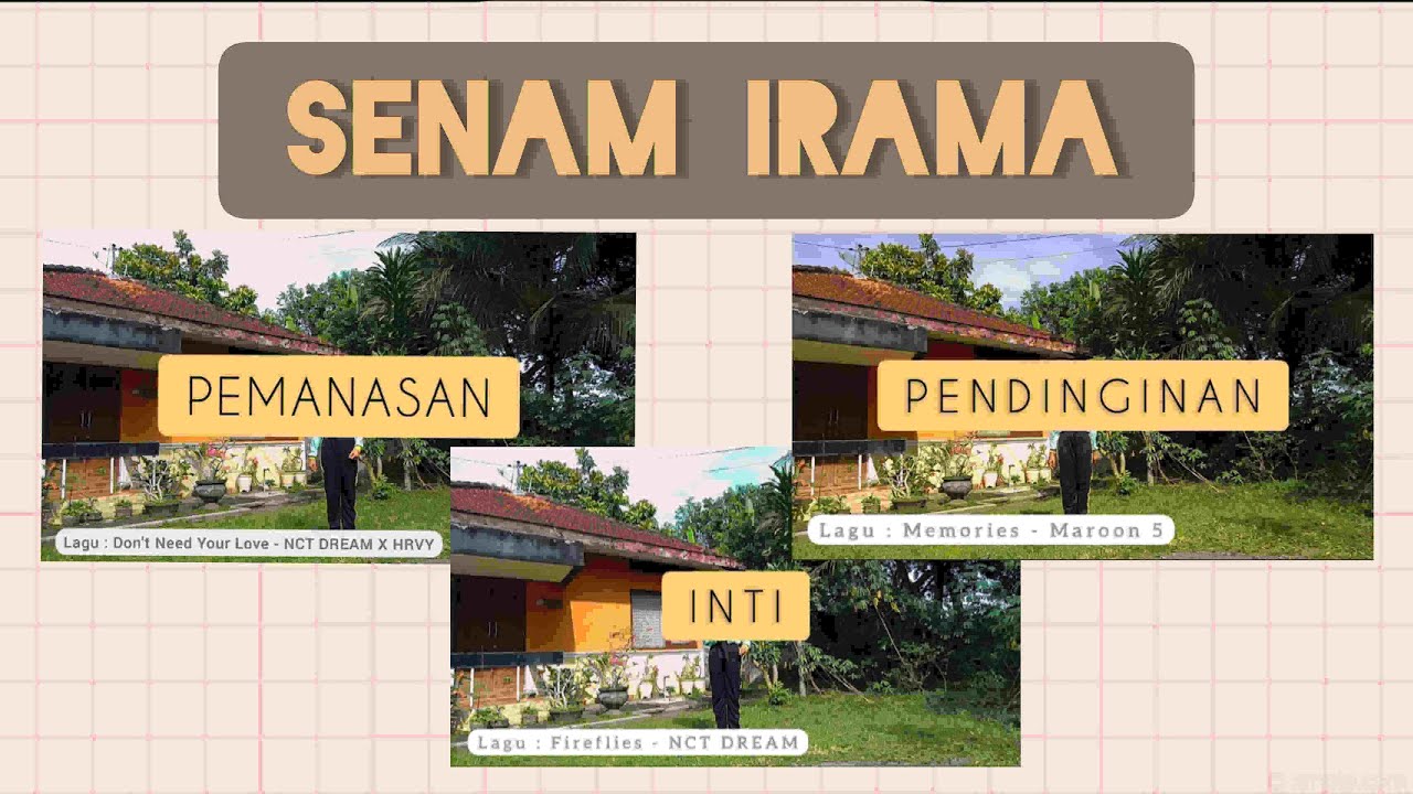 Senam Irama (Pemanasan, Inti, Pendinginan) dan Nama Gerakan | Tugas PJOK | Lagu NCT Dream & Maroon 5