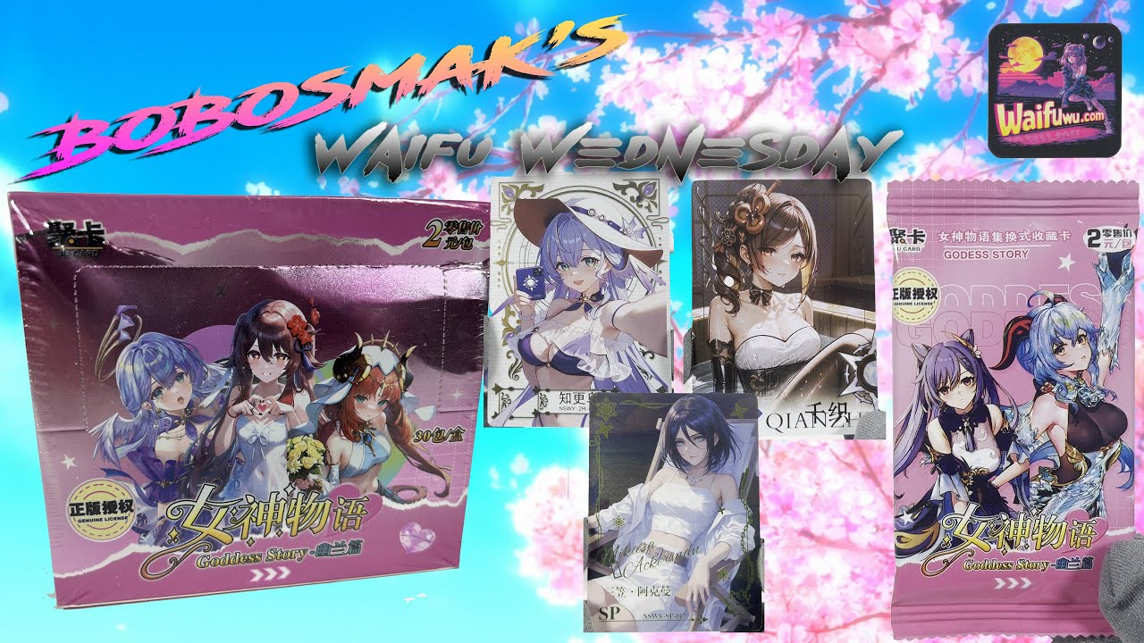 SURPRISING! Waifu Wed: JuCard - Goddess Story trading card unboxing!
