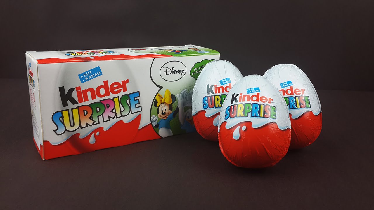 Kinder Surprise Eggs Unboxing - Mickey Mouse & Friends Toys