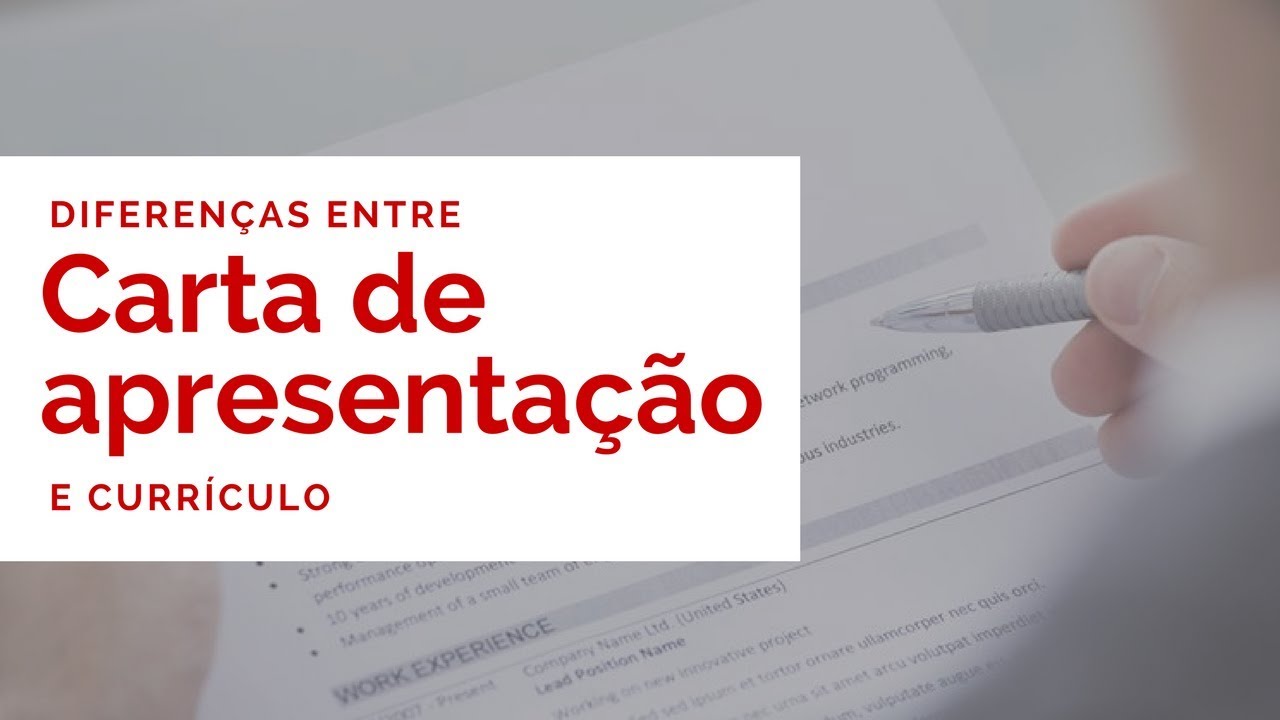 Diferença entre Currículo e Carta de Apresentação I Claudia Alves